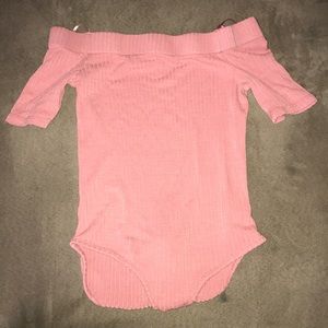 Off the shoulder body suit